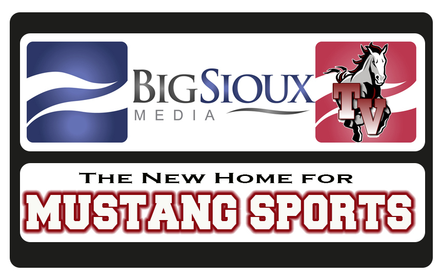 Big Sioux Media and Tri-Valley Mustangs logos